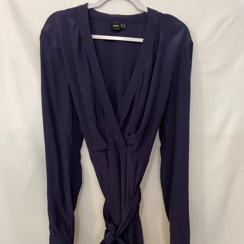 ASOS Blue Long sleeve dress. Sz 10.